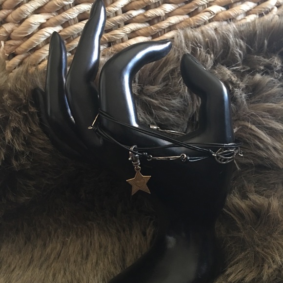 Silpada Charm 925 sterling leather cord bracelet - Picture 2 of 11